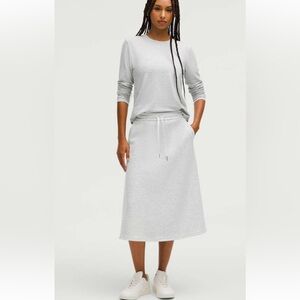 Lululemon Modal-Blend High-Rise A-Line Midi Skirt